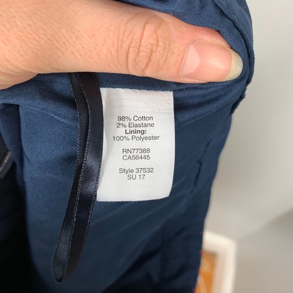 J Crew Factory Printed Pencil Skirt Sateen Dots - Picture 4 of 4